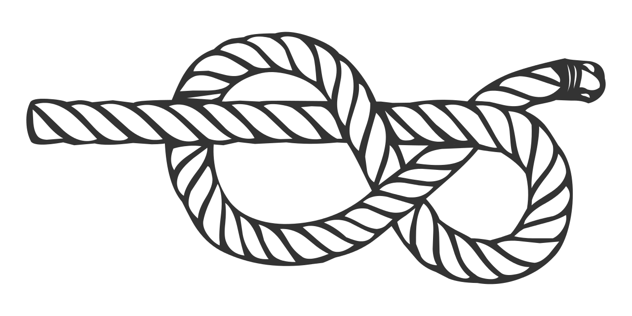 A rope with a knot.
